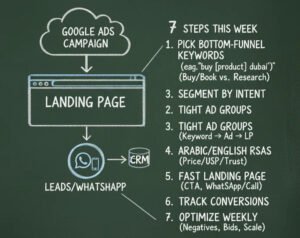 7 steps to execute google ads | Metatech Digital Marketing Agency
